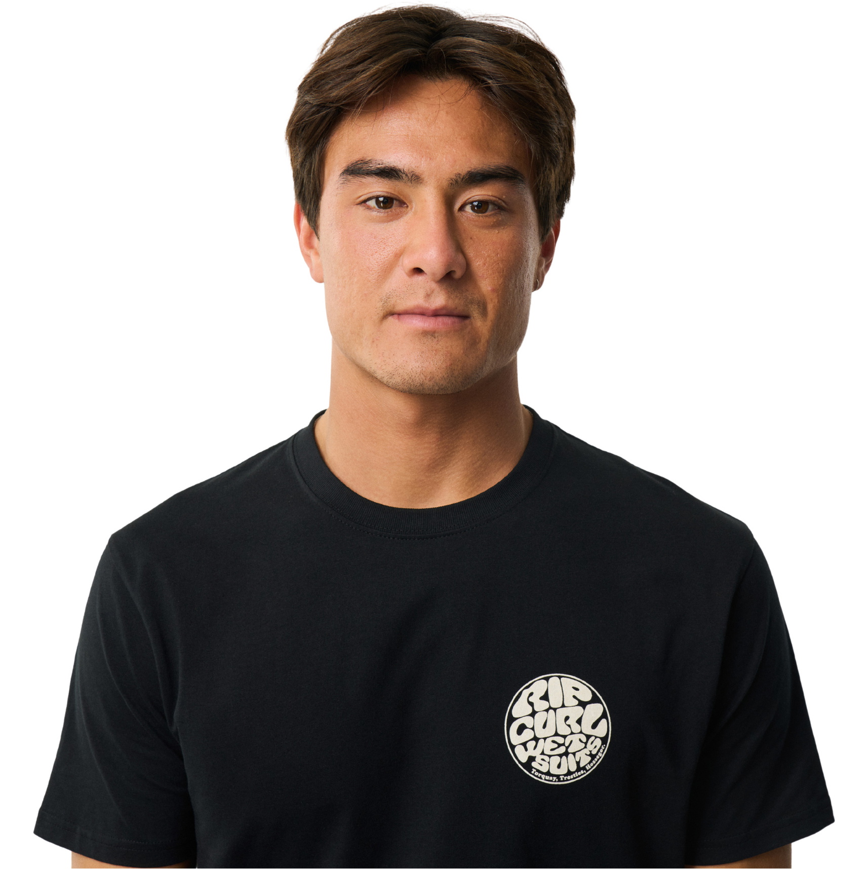 2026 Rip Curl Mens Wettie Icon T-Shirt 10VMTE - Black